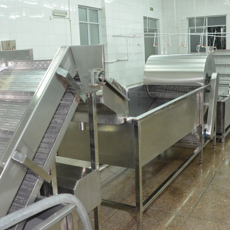 Canned mushroom production line